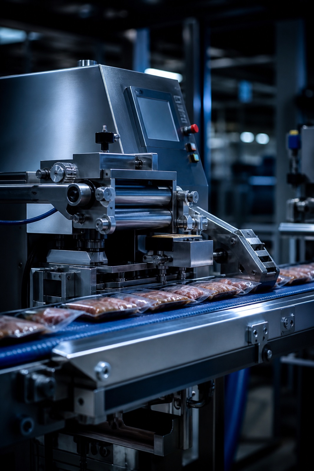 Packing machinery on a production line